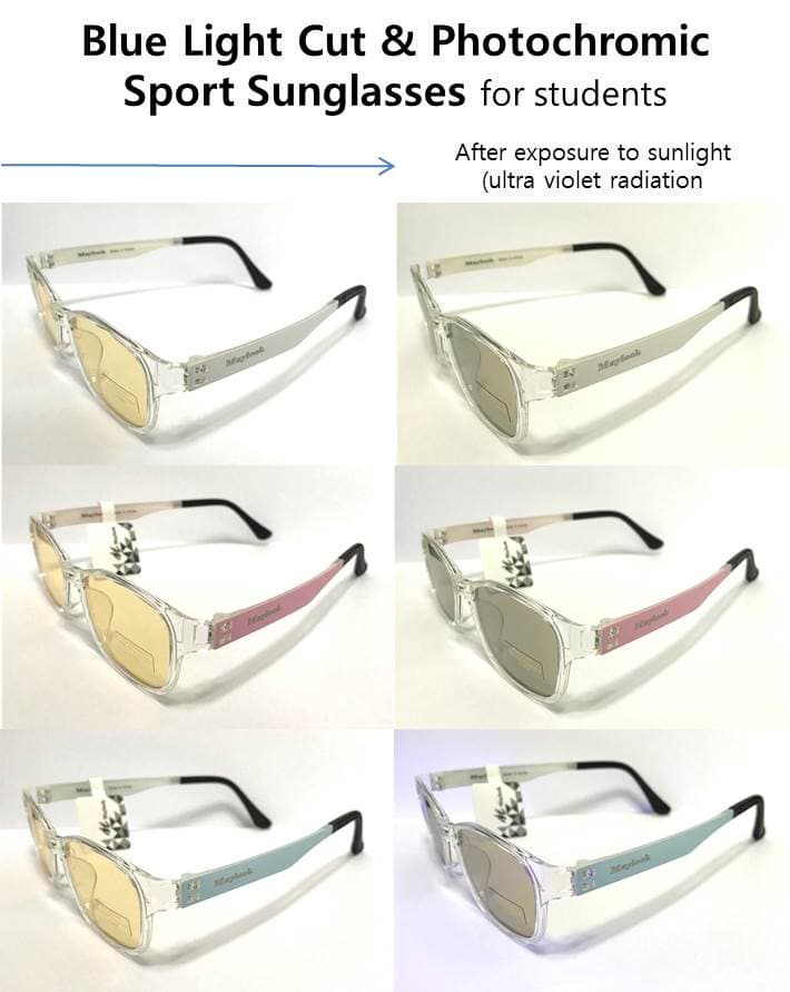 Blue Light Cut Photochromic Sport Sunglasses Sport Goggles